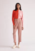 Paisie Cropped Button Detail Trousers in Pink